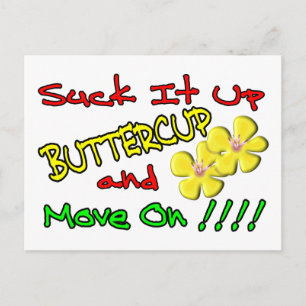 Suck It Up Buttercup Briefkaart