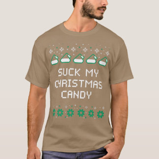 Suck mijn kerstSnoep koppels volwassen Humor Lover T-shirt