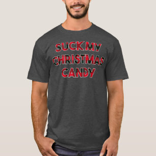 Suck mijn kerstSnoep koppels volwassen Humor Lover T-shirt