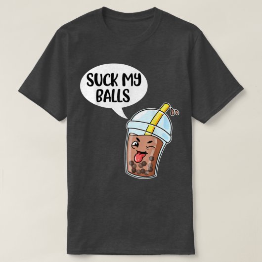 Suck My Balls Boba T-shirt (Design voorkant)
