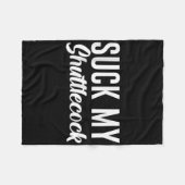 Suck My Shuttle  Fleece Deken (Voorkant (Horizontaal))