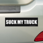 Suck My Truck Bumpersticker (Op auto)