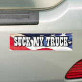 Suck My Truck Bumpersticker (Op auto)