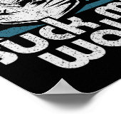 Suck My Wake Jet Ski Retro 70s Funny Jet Skiing Vi Poster (Hoek)