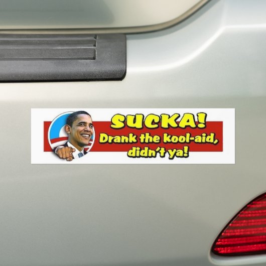 Sucka!  Drink de kool-hulp, nietwaar? Bumpersticker (Op auto)