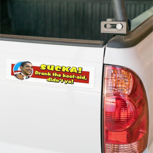 Sucka!  Drink de kool-hulp, nietwaar? Bumpersticker (Op Truck)