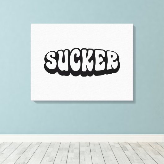SUCKER CANVAS AFDRUK (Insitu (Houten vloer))