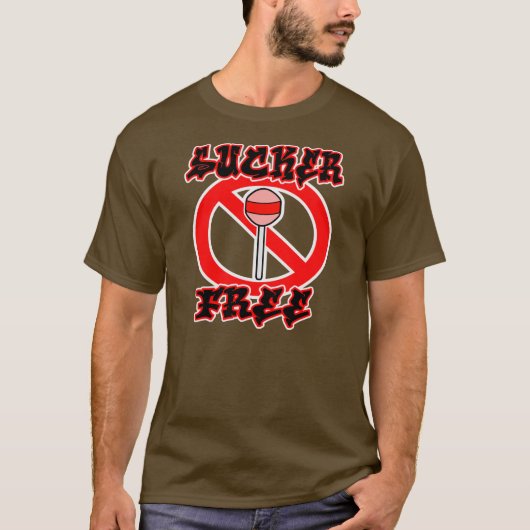 Sucker Free — T-Shirt (Voorkant)
