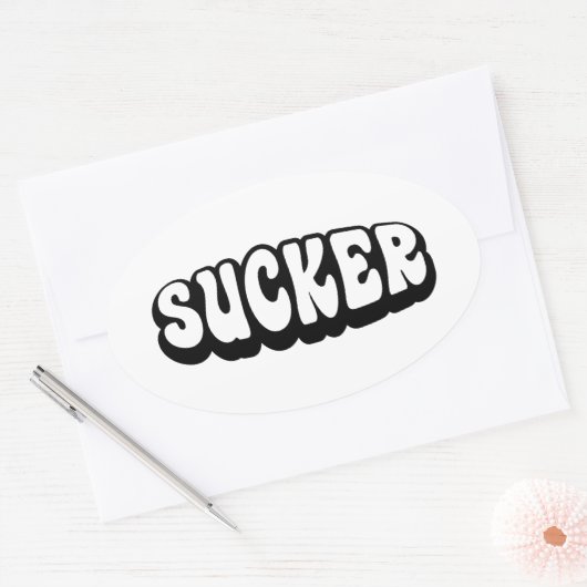 SUCKER OVALE STICKER (Envelop)