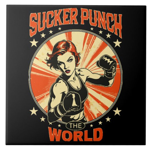 Sucker Punch de Wereld Tegeltje (Voorkant)