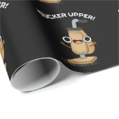 Sucker Upper Funny Vacuum Cleaner Pun Dark BG Cadeaupapier (Rol Hoek)
