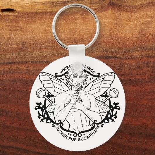 Sucker voor Sugarplum Sleutelhanger (Voorkant)