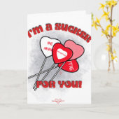 Sucker voor uw Valentijnsdag Kaart (Gele Bloem)