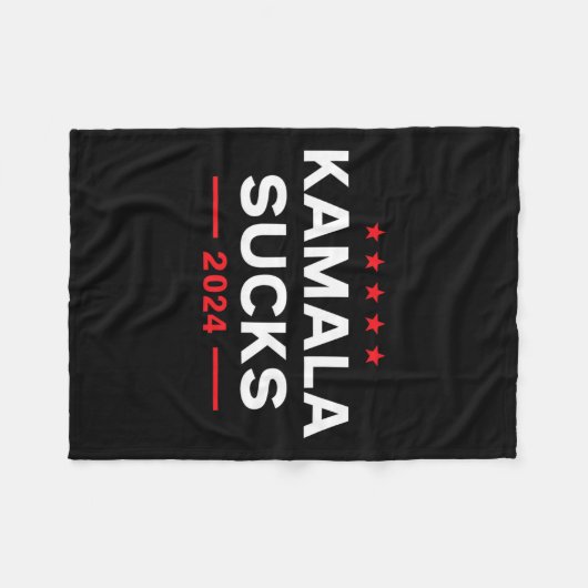 Sucks 2024 Anti Kamala Harris Fleece Deken (Voorkant (Horizontaal))