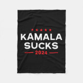Sucks 2024 Anti Kamala Harris Fleece Deken (Voorkant)