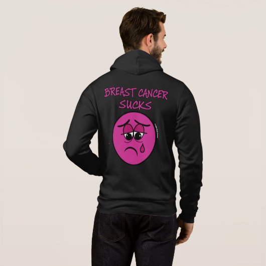 SUCKS...Borstkanker Hoodie (Achterkant volledig)