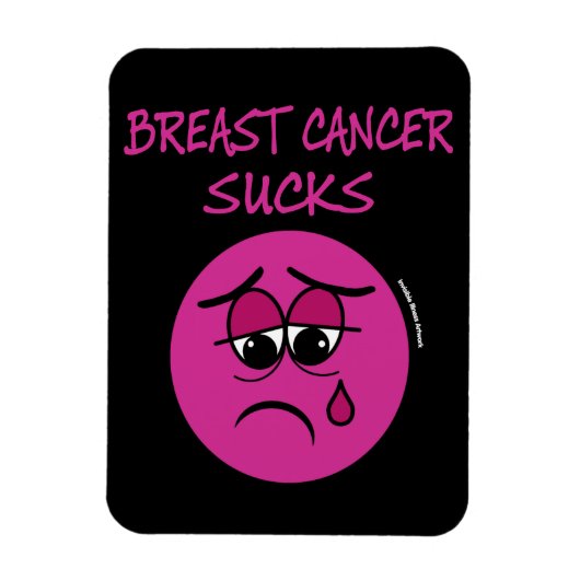 SUCKS...Borstkanker Magneet (Verticaal)