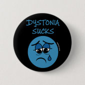 SUCKS...Dystonie Ronde Button 5,7 Cm (Voorkant)