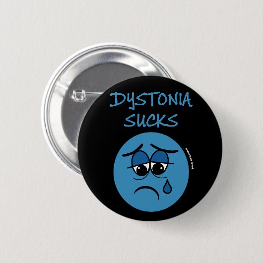 SUCKS...Dystonie Ronde Button 5,7 Cm (Voorkant /achterkant)