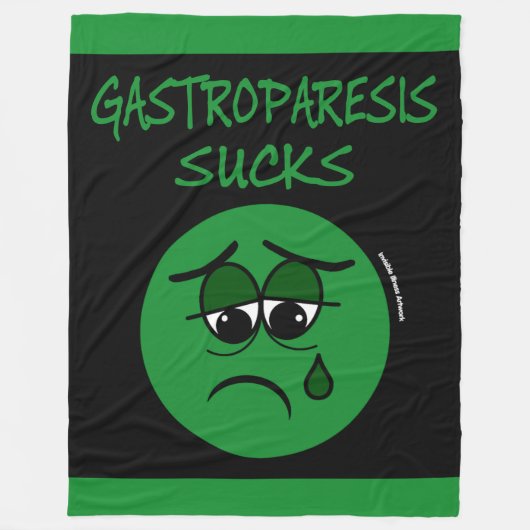 SUCKS...Gastroparese Fleece Deken (Voorkant)