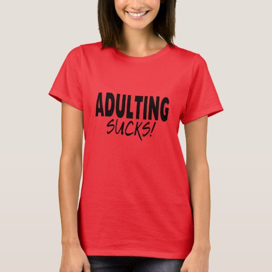 Sucks, grappig t-shirt (Voorkant)