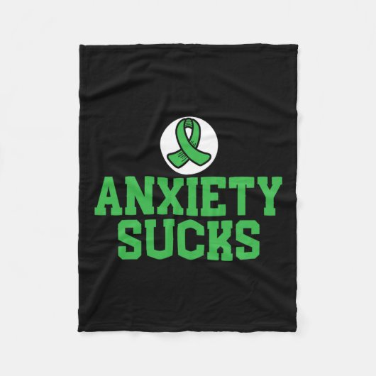 Sucks Mental Health Awareness Ondersteuning Einde  Fleece Deken (Voorkant)
