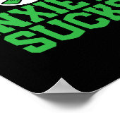 Sucks Mental Health Awareness Ondersteuning Einde  Poster (Hoek)