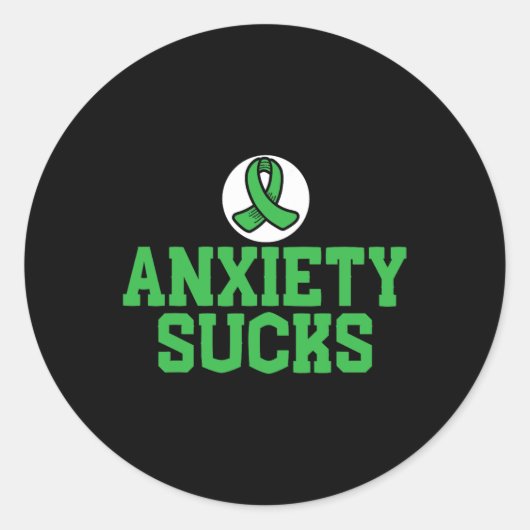 Sucks Mental Health Awareness Ondersteuning Einde  Ronde Sticker (Voorkant)