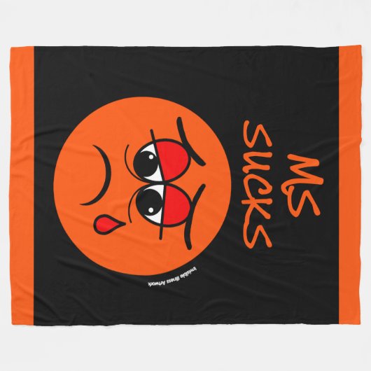 SUCKS...MS FLEECE DEKEN (Voorkant (Horizontaal))