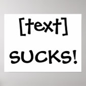 ___Sucks! Poster (Voorkant)