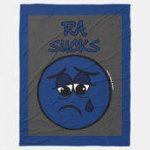 SUCKS...RA FLEECE DEKEN (Voorkant)