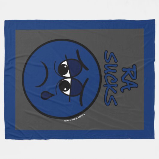 SUCKS...RA FLEECE DEKEN (Voorkant (Horizontaal))