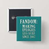 Sucky Epilogs Vierkante Button 5,1 Cm (Voorkant /achterkant)