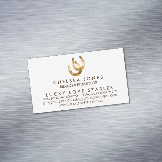 Sucky Hoefijzers Equestrian Magnetisch Visitekaartje (Voorbeeld)