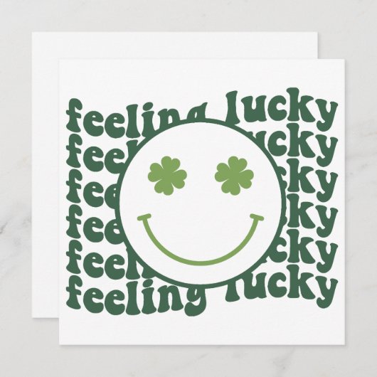 Sucky Retro SVG / PNG - St. Patrick's Day Feestdagenkaart (Voorkant / Achterkant)