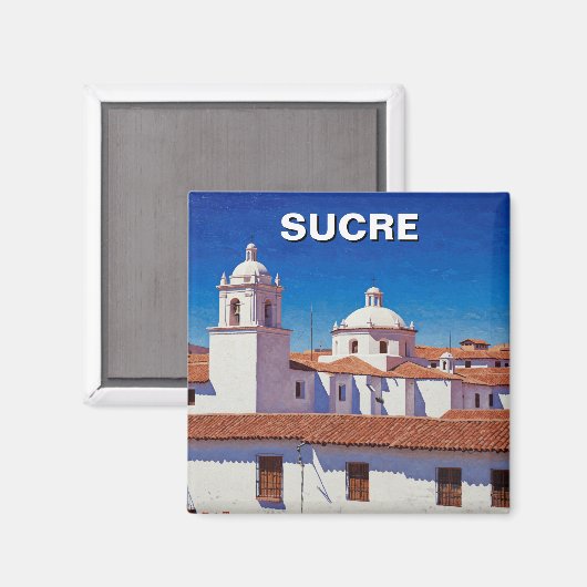 Sucre Bolivia Reizen Magneet (Voorkant / Achterkant)