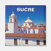 Sucre Bolivia Reizen Magneet (Voorkant)