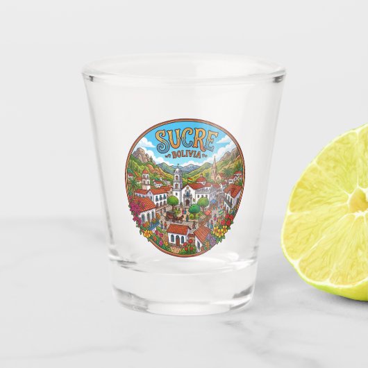 Sucre Bolivia Shot Glas (Voorkant)