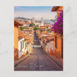 Sucre Bolivia Travel Waterverf Briefkaart