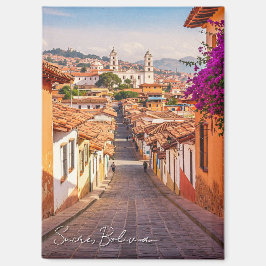 Sucre Bolivia Travel Waterverf Magneet