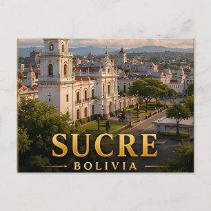 Sucre Bolivia voor Boliviaans koloniaal erfgoed 🌍 Briefkaart