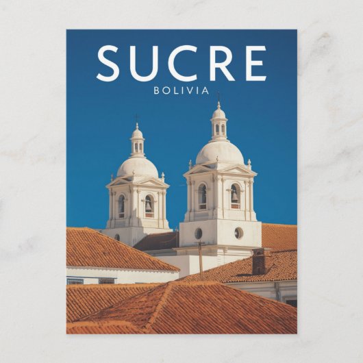 Sucre Bolivia White City Colonial Architecture Briefkaart (Voorkant)