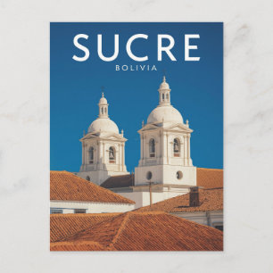 Sucre Bolivia Witte Stad Koloniale Architectuur Briefkaart