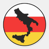 Sud Libero Ronde Sticker (Voorkant)