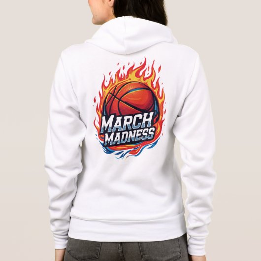 Sudadera Basketball en Llamas March Madness Hoodie (Achterkant)