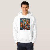 Sudadera con Arte Simbólico de Biodiversidad Hoodie (Voorkant volledig)