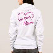 Sudadera con capucha y cremallera The Best Mom Hoodie (Achterkant)