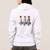 Sudadera con capuche 3 Bailarinas de espalda Hoodie (Achterkant)