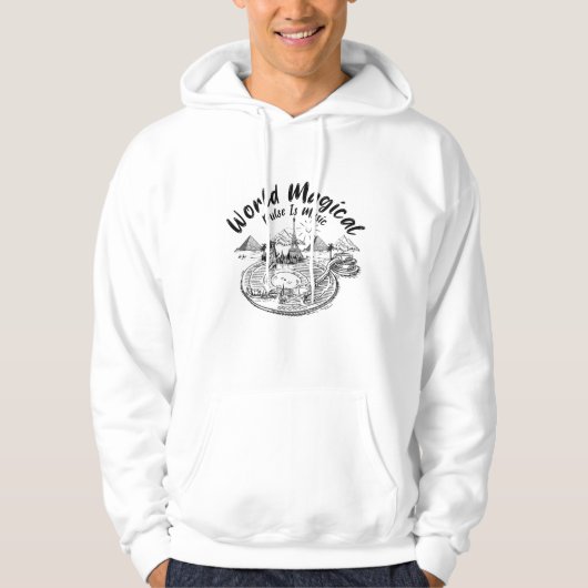 sudadera con monumentos del mundo hoodie (Voorkant)