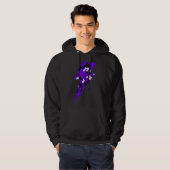 Sudadera cool rayo camuflaje Violeta Hoodie (Voorkant volledig)